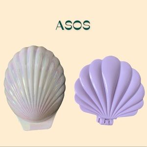 ASOS // SET OF TWO (2) MERMAID SEA SHELL TRAVEL BRUSHES